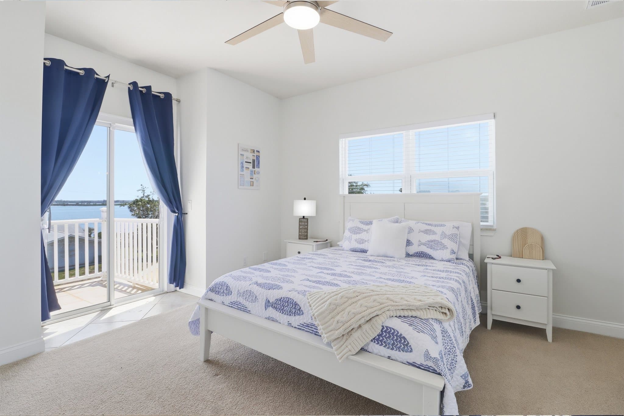 Third-floor bedroom with balcony doors